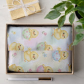 Cute Baby Chick Watercolor Easter  Tissuepapier (Geschenk)