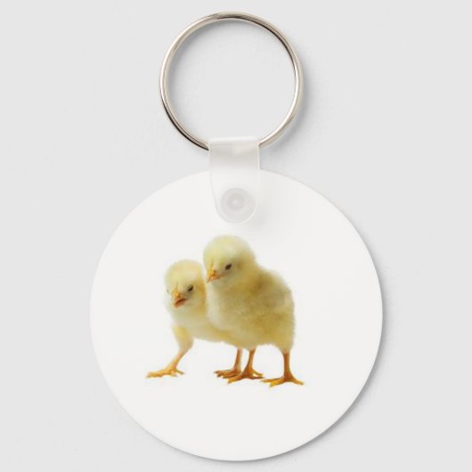 Cute Baby Chicken Sleutelhanger (Voorkant)