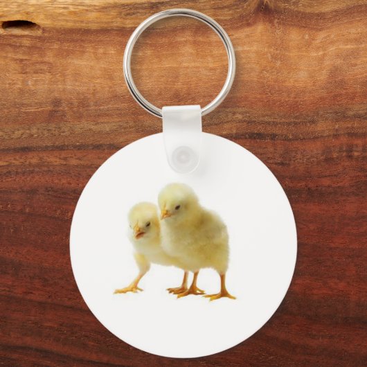 Cute Baby Chicken Sleutelhanger (Voorkant)