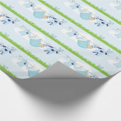 Cute Baby Clothes Line Cadeaupapier (Hoek)
