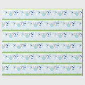 Cute Baby Clothes Line Cadeaupapier (Vlak)