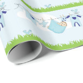 Cute Baby Clothes Line Cadeaupapier (Rol Hoek)