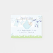 Cute Baby Clothes Line Post-it® Notes (Voorkant)