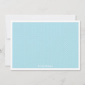 Cute Baby Clothes on Line for Boy Baby shower Kaart (Achterkant)