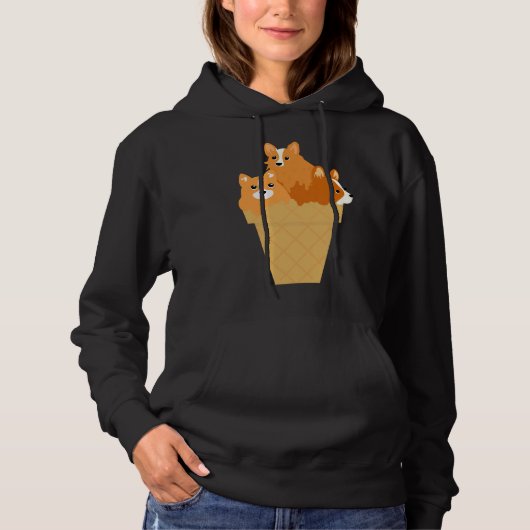 Cute Baby Corgi Hoodie (Voorkant)