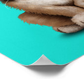 Cute Baby Cougar die zonnebrillen draagt Poster (Hoek)