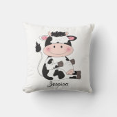 Cute Baby Cow Cartoon Kussen (Voorkant)