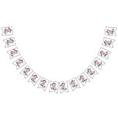 Cute Baby Cow Cartoon met zijn favoriete behandeli Vlaggetjes (Alle)