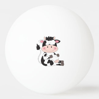 Cute Baby Cow Cartoon Pingpongbal