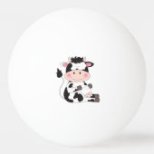 Cute Baby Cow Cartoon Pingpongbal (Achterkant)