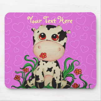 Cute Baby Cow Mousepad Muismat