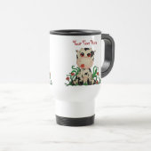 Cute Baby Cow  Travel Mug Reisbeker (Voorkant rechts)