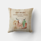 Cute Baby Cowboy Kussen (Achterkant)