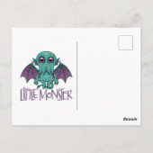 Cute Baby Cthulhu Little Monster Briefkaart (Achterkant)