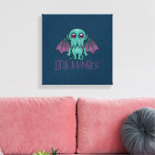 Cute Baby Cthulhu Little Monster Canvas Afdruk (Insitu (Woonkamer))