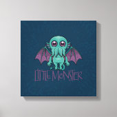 Cute Baby Cthulhu Little Monster Canvas Afdruk (Voorkant)