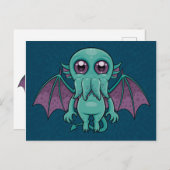 Cute Baby Cthulhu Monster Briefkaart (Voorkant / Achterkant)