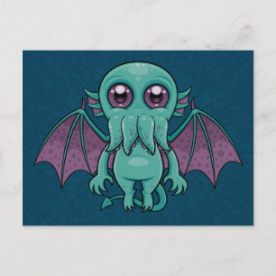 Cute Baby Cthulhu Monster Briefkaart