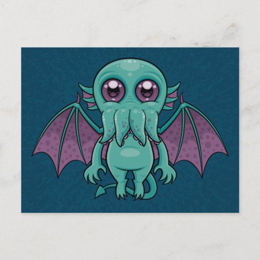 Cute Baby Cthulhu Monster Briefkaart (Voorkant)