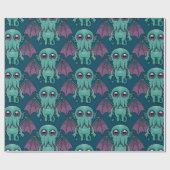 Cute Baby Cthulhu Monster Cadeaupapier (Vlak)