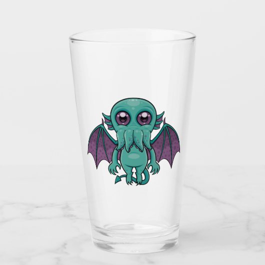Cute Baby Cthulhu Monster Glas (Voorkant)