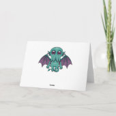 Cute Baby Cthulhu Monster Kaart (Achterkant)