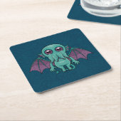 Cute Baby Cthulhu Monster Kartonnen Onderzetters (Schuin)