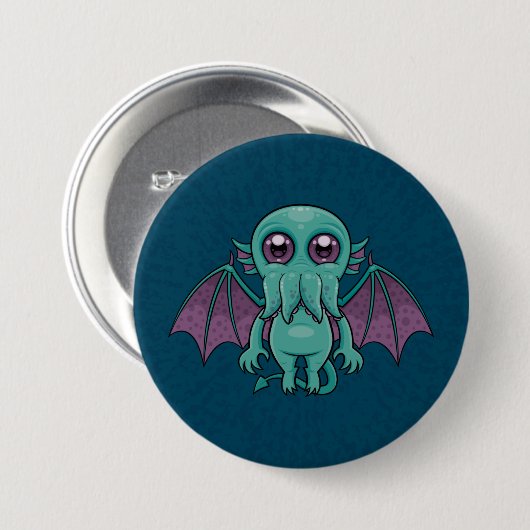 Cute Baby Cthulhu Monster Ronde Button 7,6 Cm (Voorkant /achterkant)