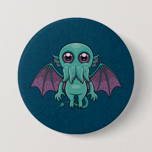 Cute Baby Cthulhu Monster Ronde Button 7,6 Cm (Voorkant)