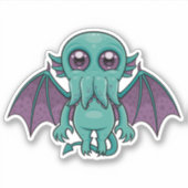 Cute Baby Cthulhu Monster Sticker (Voorkant)