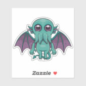 Cute Baby Cthulhu Monster Sticker (Vel)