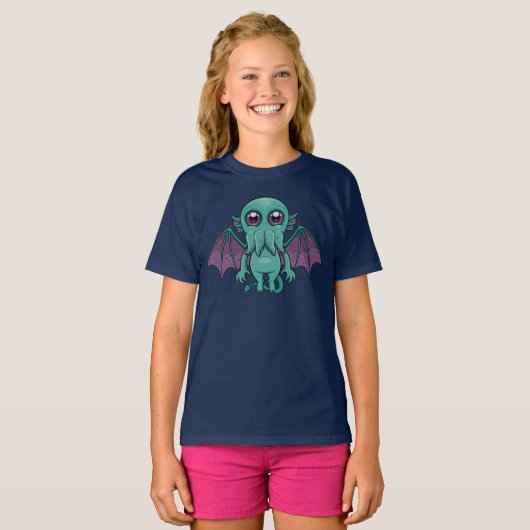 Cute Baby Cthulhu Monster T-shirt (Voorkant volledig)