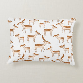Cute Baby Deer and Family Accent Kussen