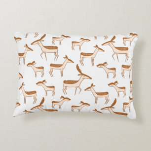 Cute Baby Deer and Family Accent Kussen
