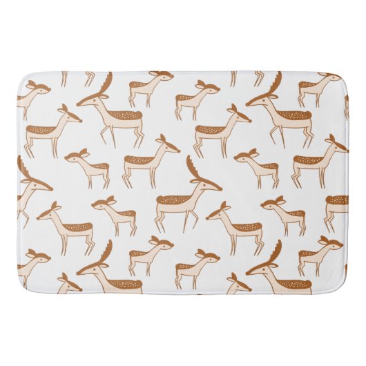 Cute Baby Deer and Family Badmat (Voorkant)