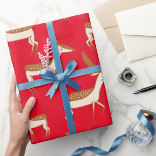 Cute Baby Deer and Family Cadeaupapier