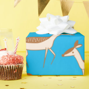 Cute Baby Deer and Family Cadeaupapier