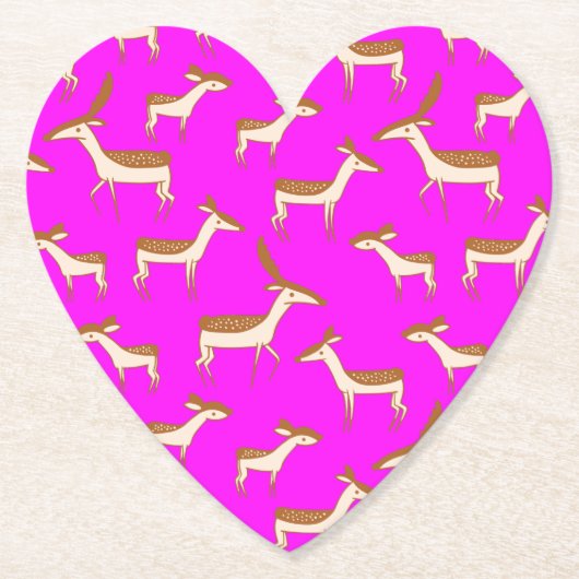 Cute Baby Deer and Family Kartonnen Onderzetters (Voorkant)