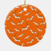 Cute Baby Deer and Family Keramisch Ornament (Achterkant)