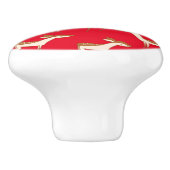 Cute Baby Deer and Family Keramische Knop (Zijkant)