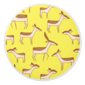 Cute Baby Deer and Family Keramische Knop (Voorkant)