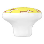 Cute Baby Deer and Family Keramische Knop (Zijkant)