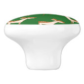 Cute Baby Deer and Family Keramische Knop (Zijkant)