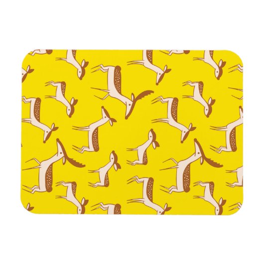 Cute Baby Deer and Family Magneet (Horizontaal)