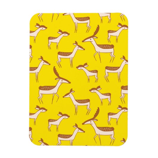 Cute Baby Deer and Family Magneet (Verticaal)