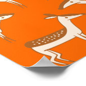 Cute Baby Deer and Family Poster (Hoek)