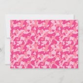 Cute Baby Deer Baby shower Invitation Kaart (Achterkant)