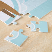 Cute Baby Deer Blue Legpuzzel (Zijkant)