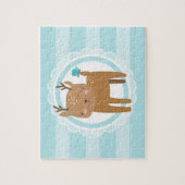 Cute Baby Deer Blue Legpuzzel (Verticaal)