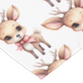 Cute Baby Deer Cartoon Illustration Pattern Tafelkleed (Gekanteld)